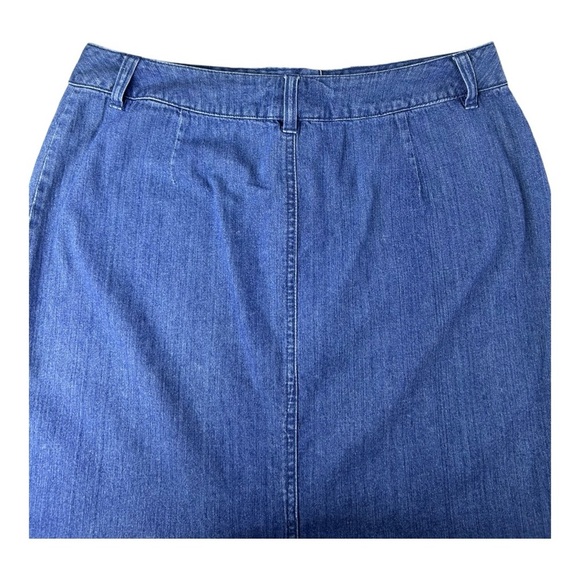 PENDLETON Deim Blue Jean Skirt Women’s Size 10 A Line Back Slit 2 Pockets. - Picture 8 of 13